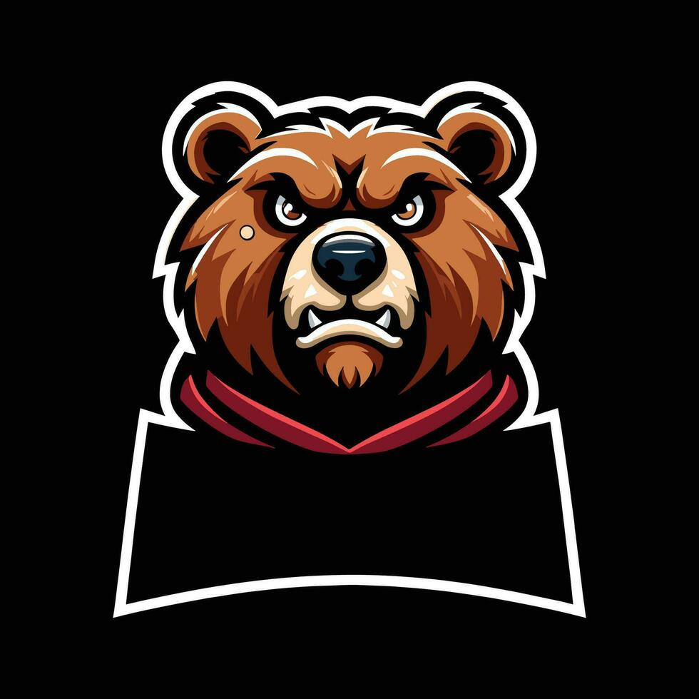BEAR MASCOT LOGO VECTOR