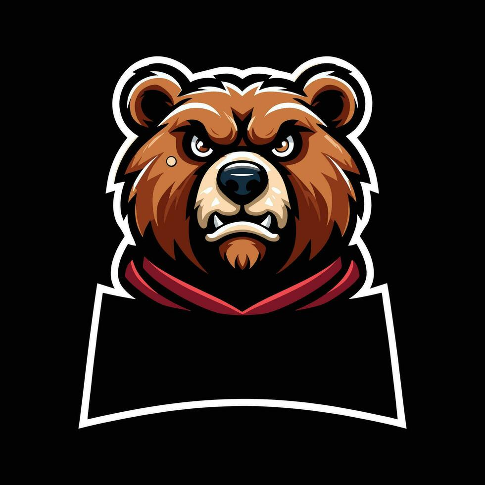 BEAR MASCOT LOGO VECTOR