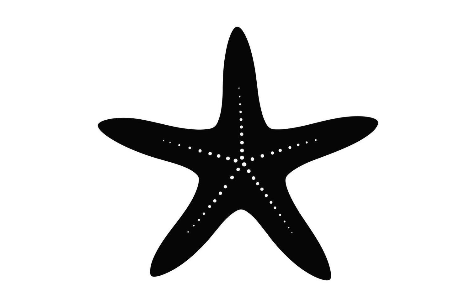 A Starfish silhouette vector free