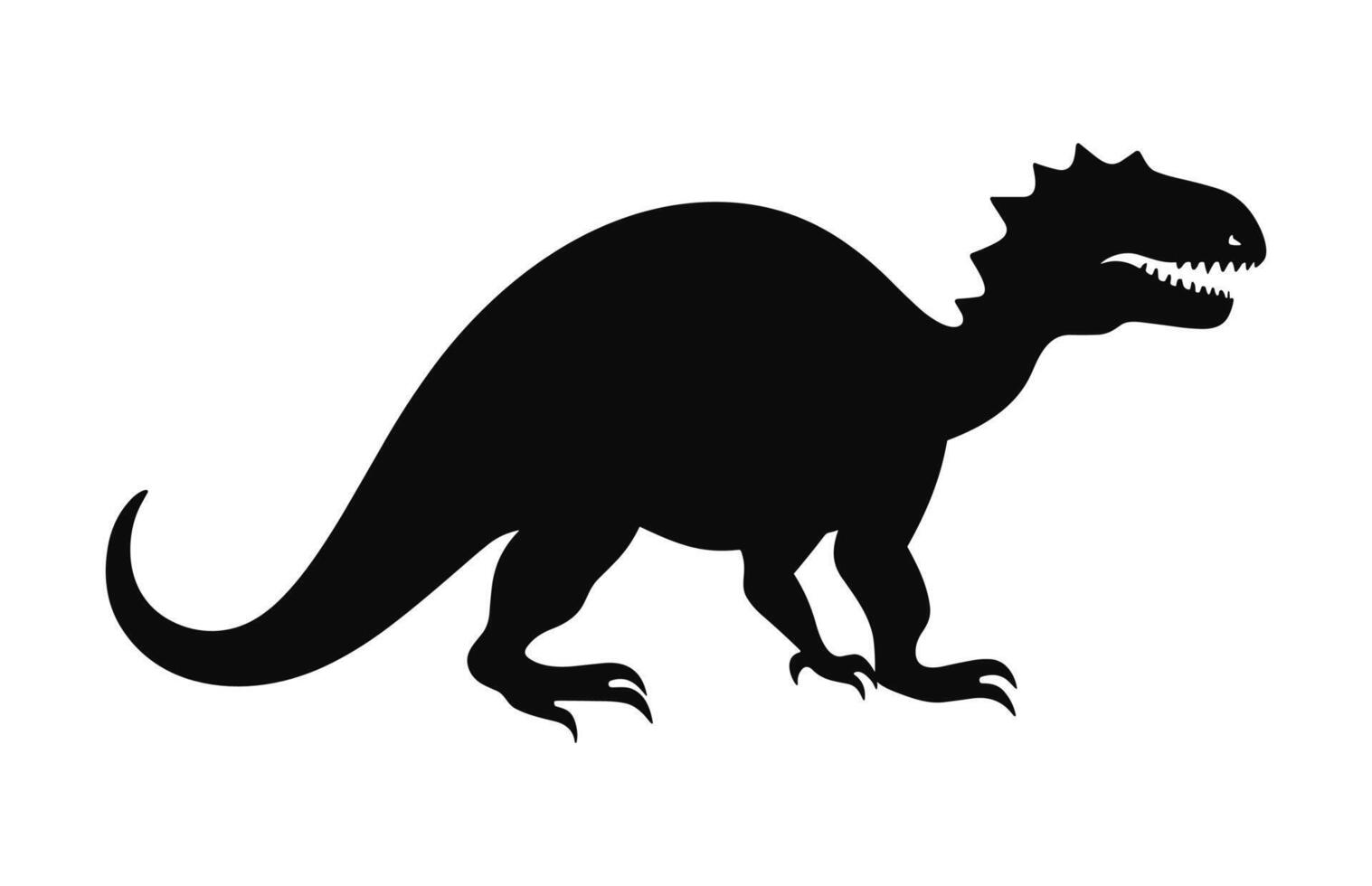 un dinosaurio silueta vector gratis