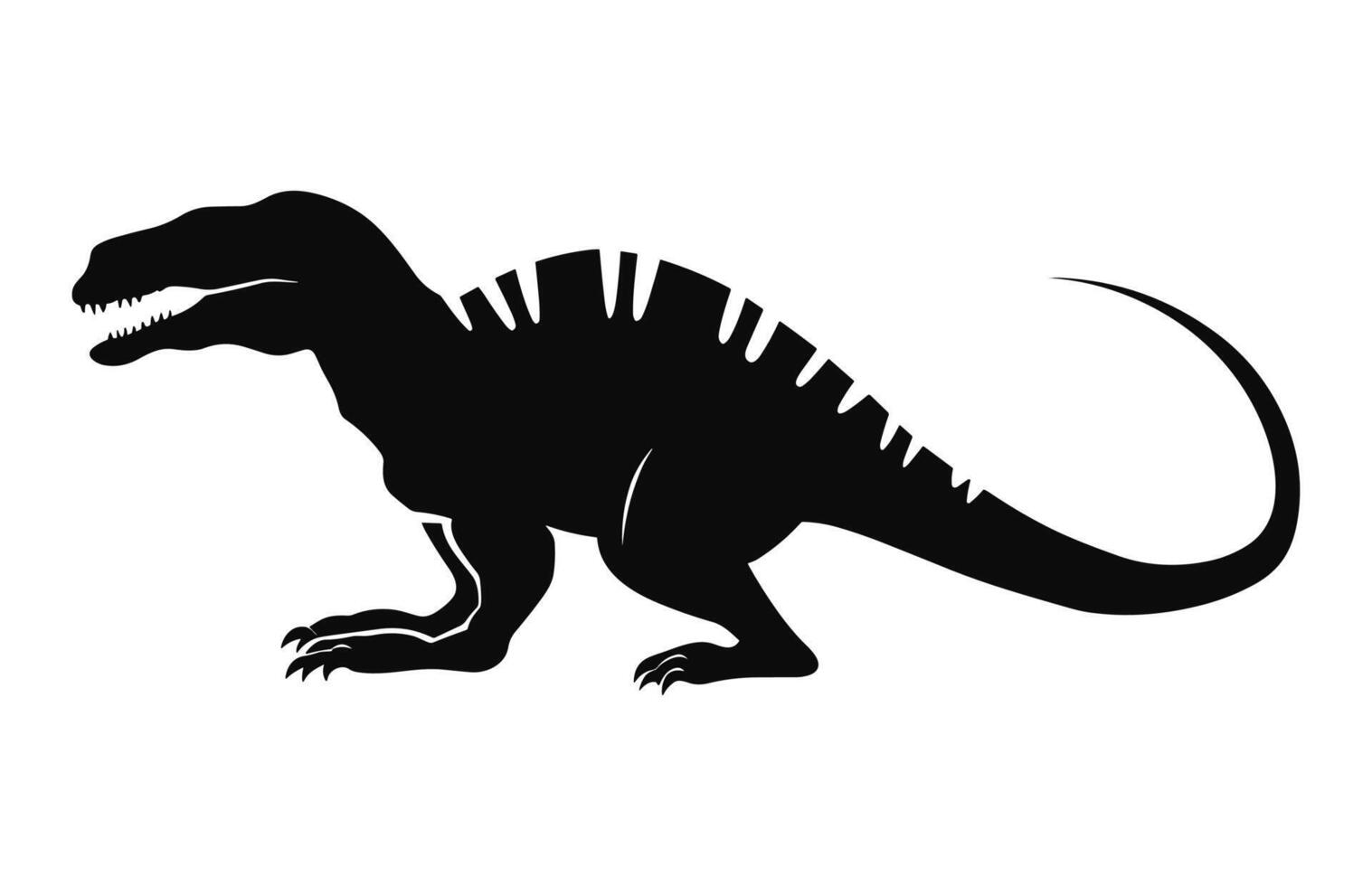 A Dinosaur Silhouette Vector free