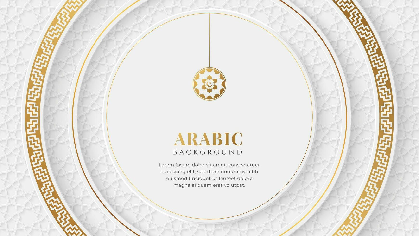 Arábica islámico ornamental huésped antecedentes vector