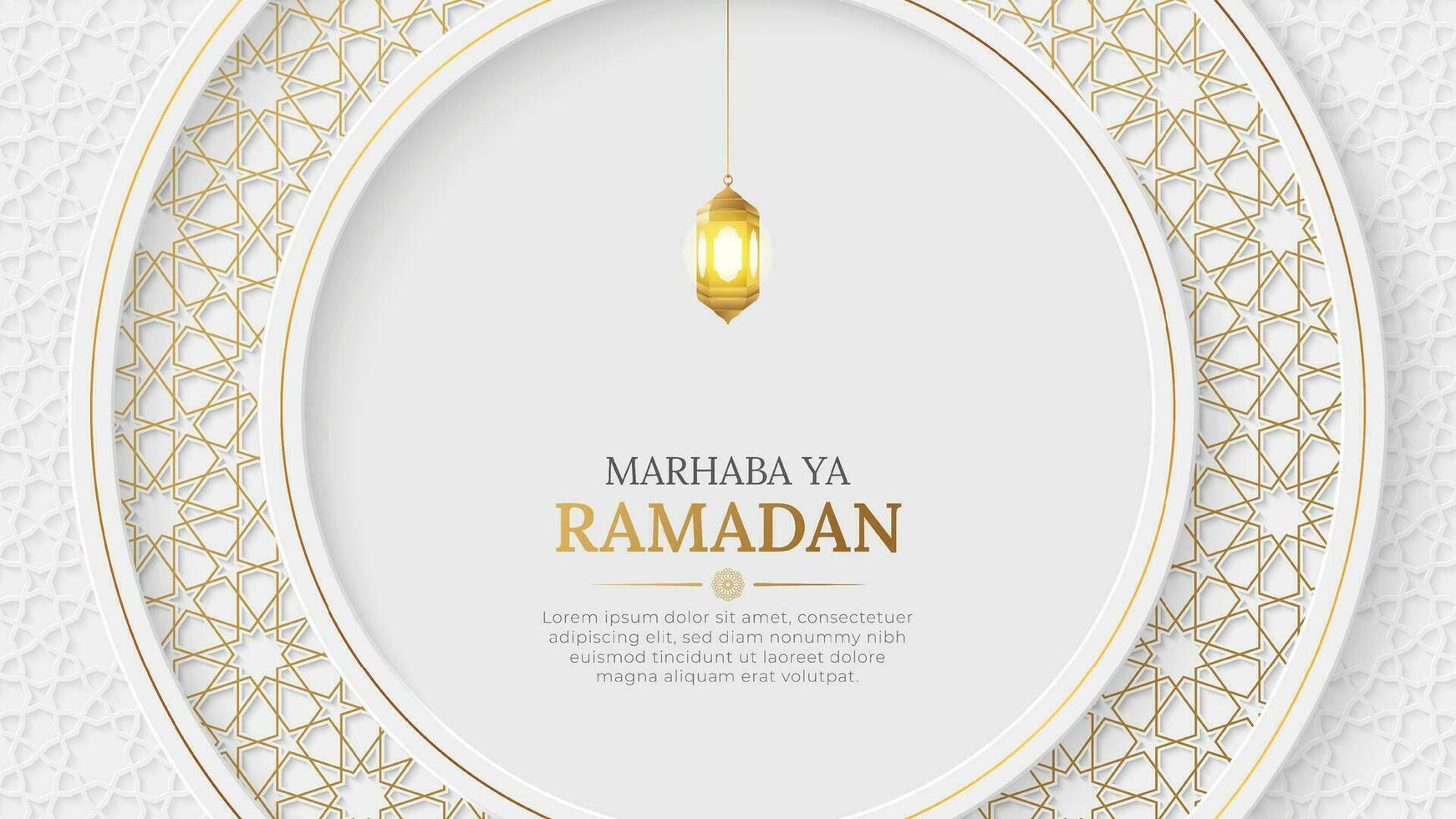 Ramadan Kareem Islamic arabesque pattern background vector