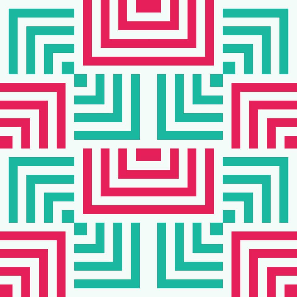 Seamless vector geometric color pattern background. Full color modern.