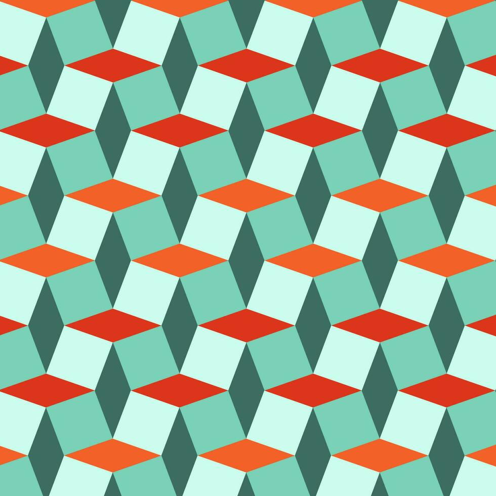 Seamless vector geometric color pattern background. Full color modern.