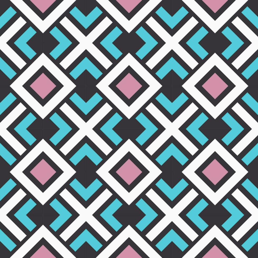 Seamless vector geometric color pattern background. Full color modern.