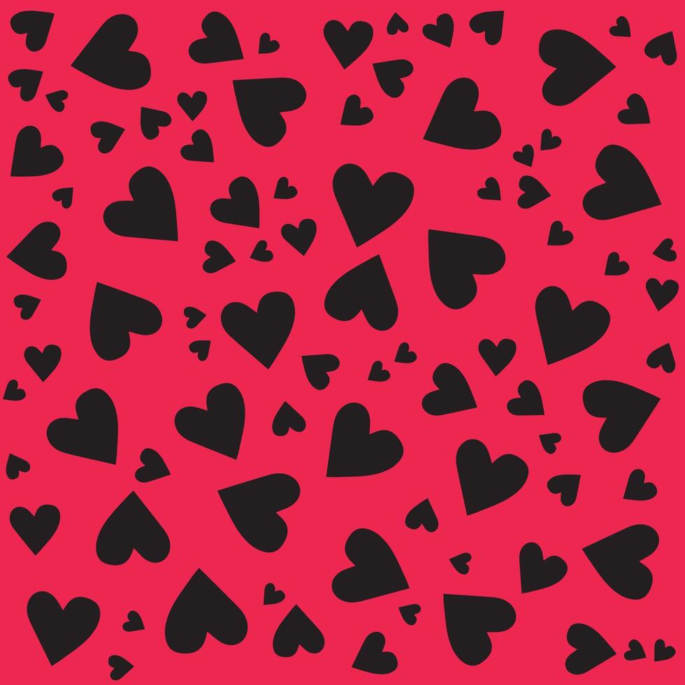 Red hearts pattern,Valentines day background vector