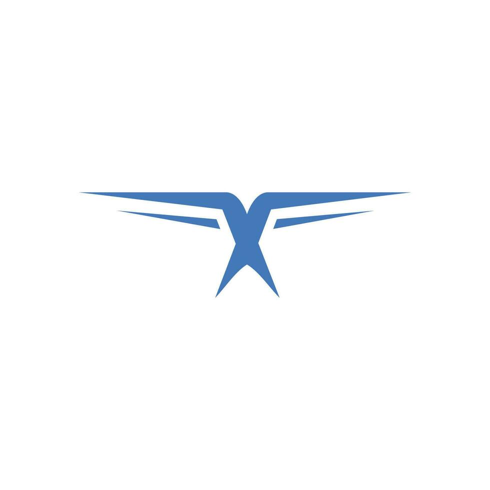 Abstract wings logo design template vector