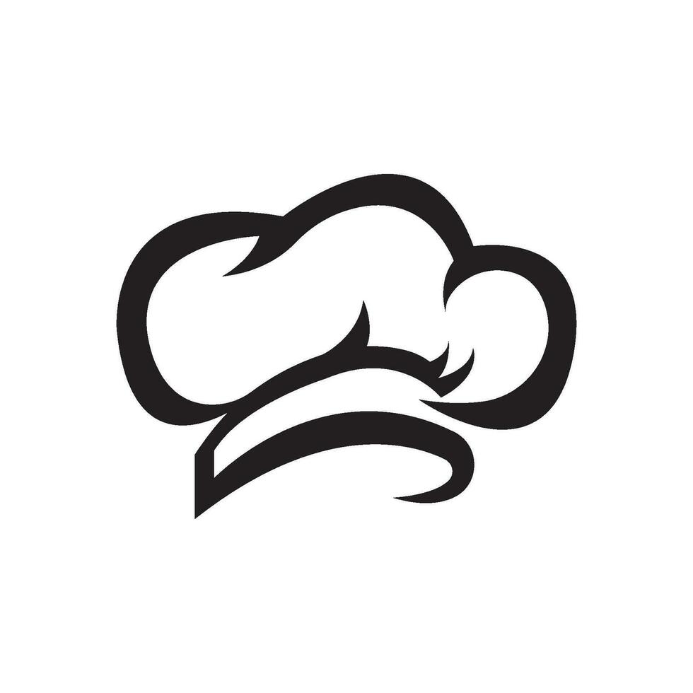hat chef logo template vector illustration