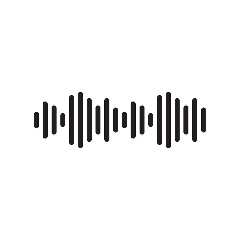 sonido ola ilustración logo icono vector modelo