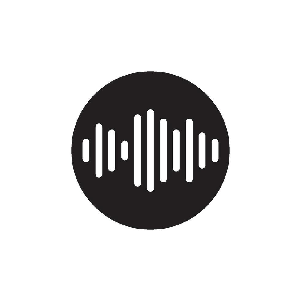 Sound Wave Illustration Logo Icon Vector Template