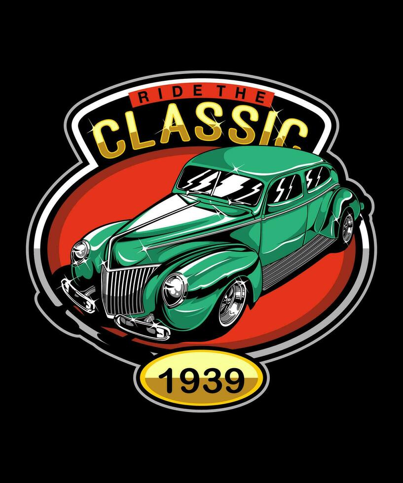Ride The Classic Vector Illustration