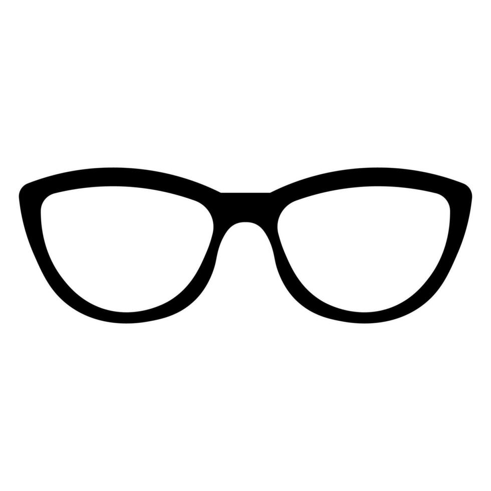 Glasses black vector icon isolated on white background 36174895 Vector