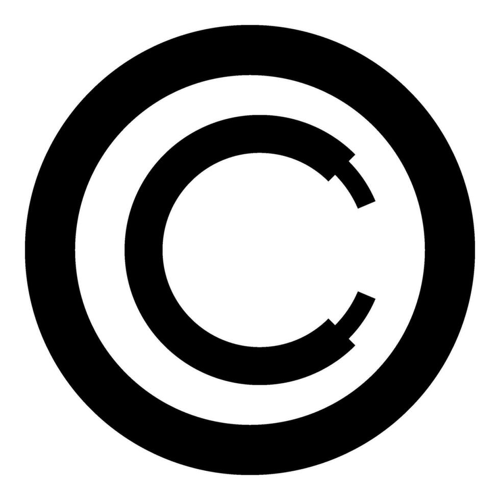 Rope line hawser cable electric circle shape for car icon in circle round black color vector illustration image solid outline style