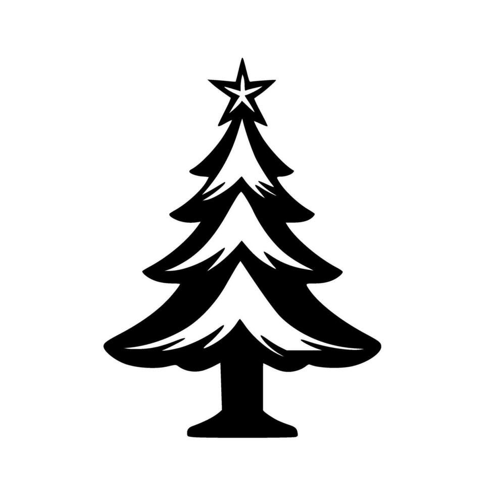 Simple Christmas Tree Graphic vector