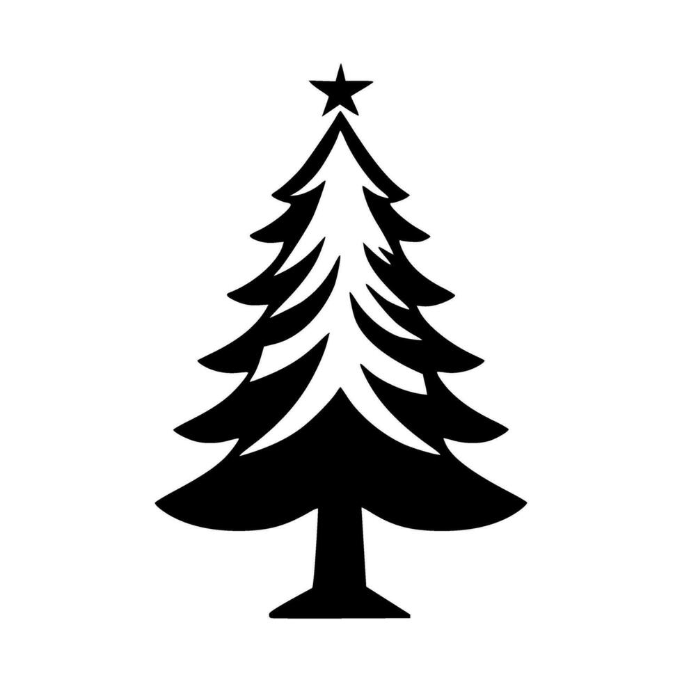 Simple Christmas Tree Graphic vector