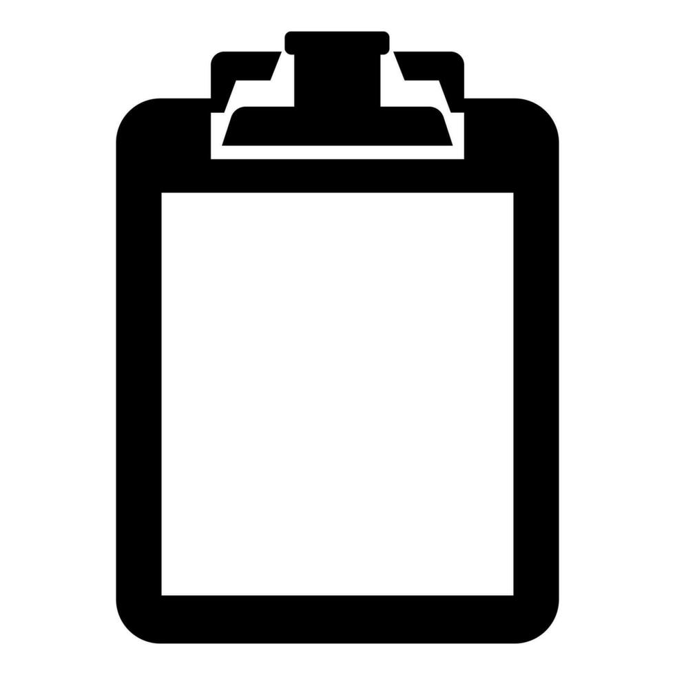 Clip boards black vector icon isolated on white background