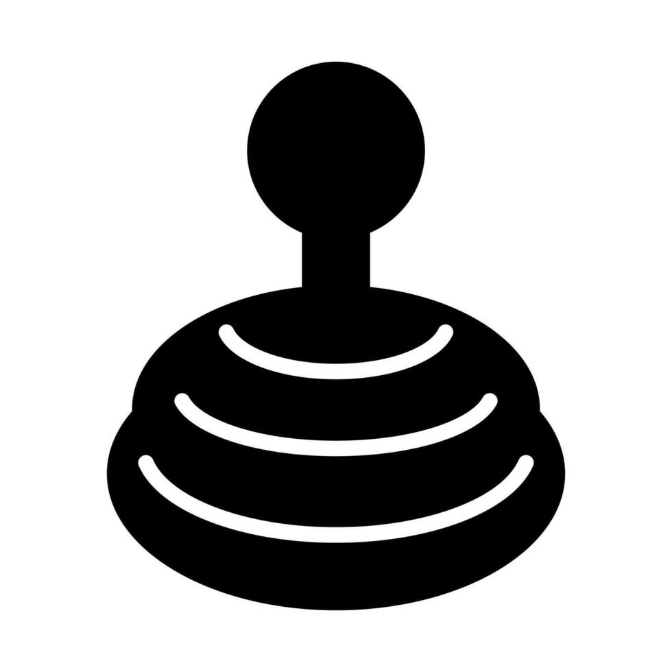 Joystick black vector icon isolated on white background