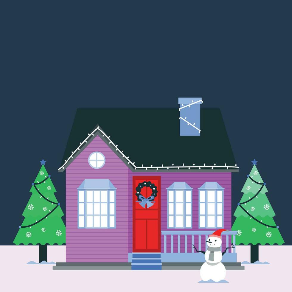 house snow snowman vector