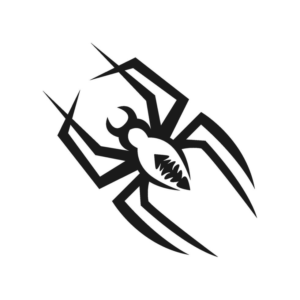 araña logo icono diseño vector