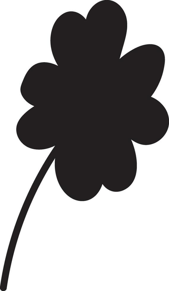 Clover Vector illustration Sketch line clover Hand drawn brush shamrocks on white background St Patricks Day