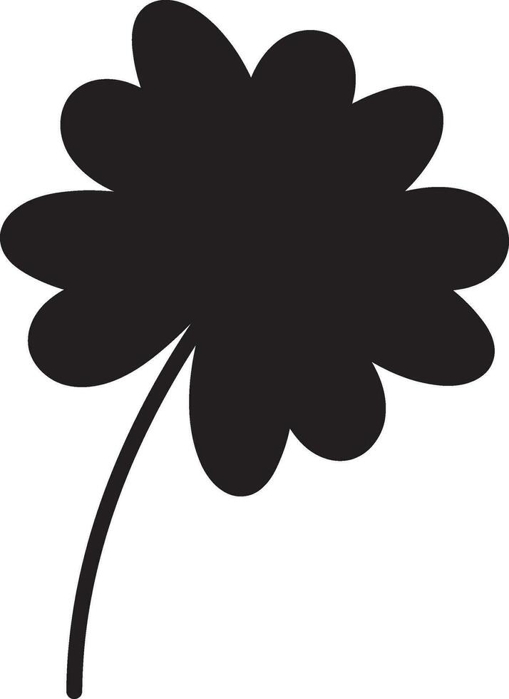 Clover Vector illustration Sketch line clover Hand drawn brush shamrocks on white background St Patricks Day