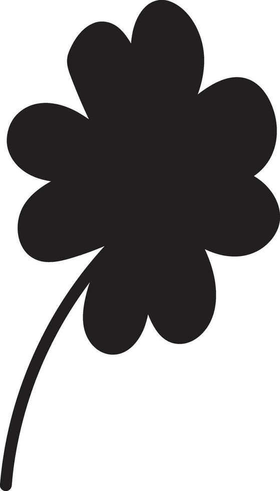 Clover Vector illustration Sketch line clover Hand drawn brush shamrocks on white background St Patricks Day