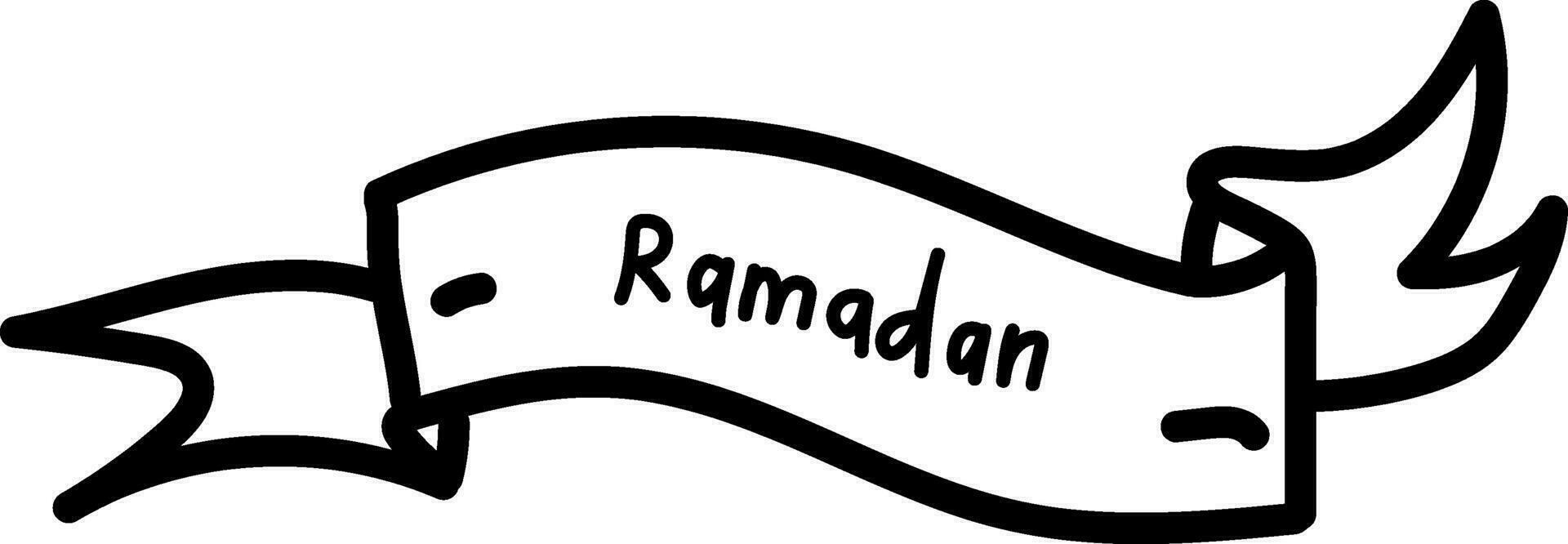 Ramadan design, Vector line drawing of Islamic ornament, Islamic festival single line draw vector illustration, Ramadan Kareem greeting card