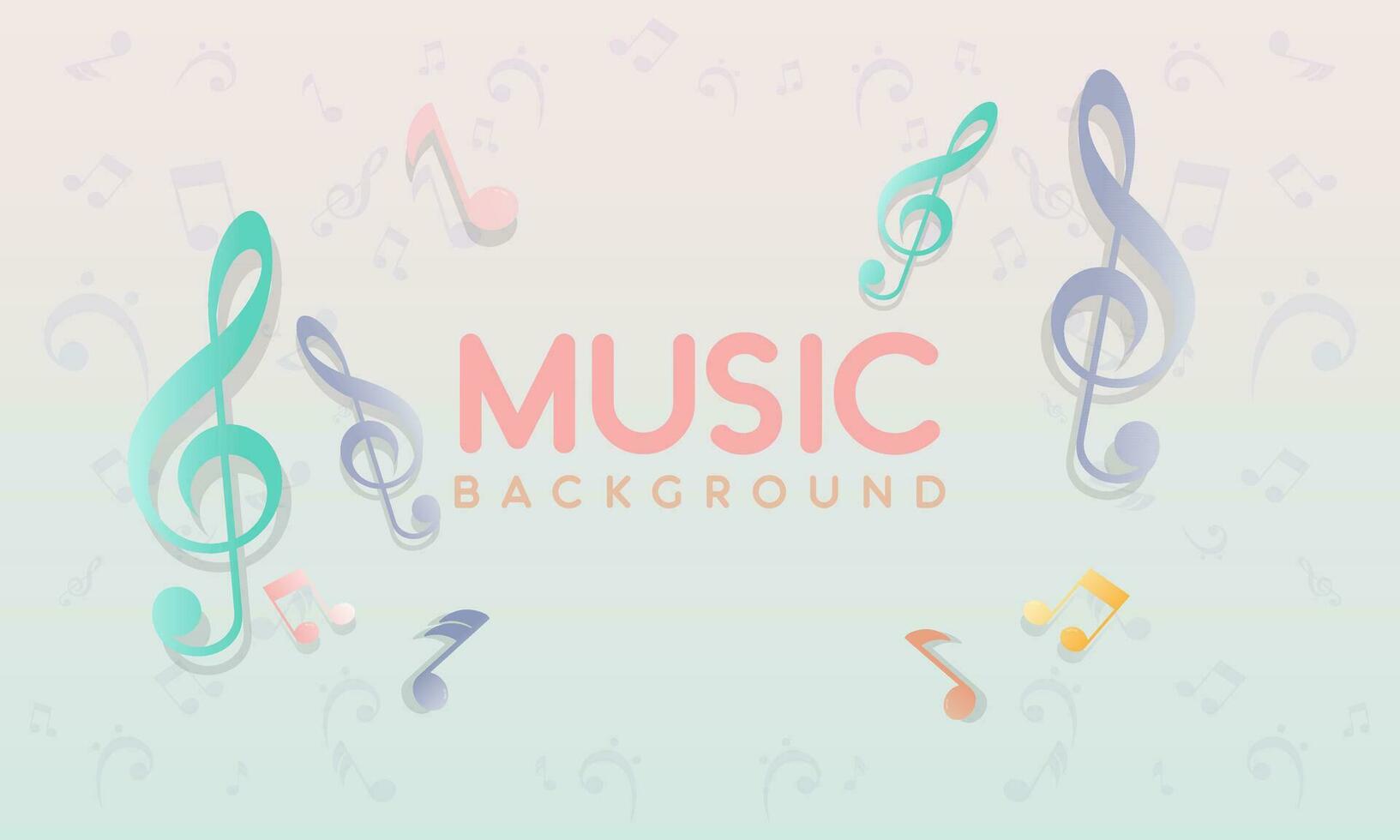 Music notes, song, melody or tune logo vector