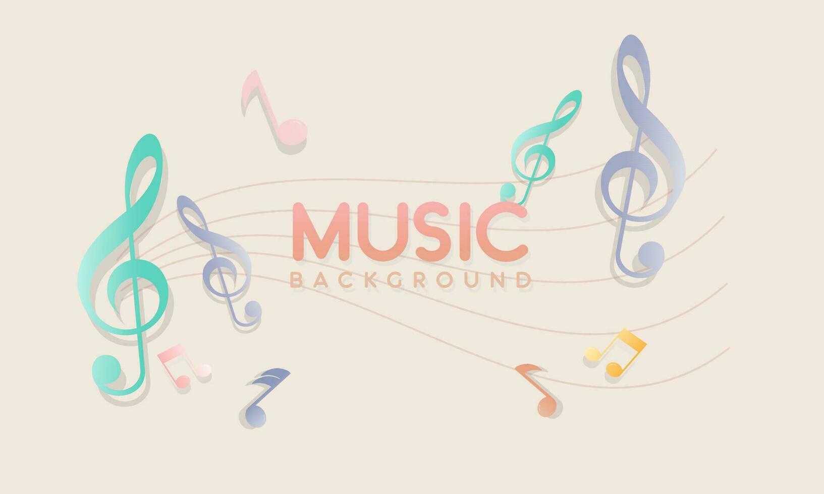 música notas, canción, melodía o melodía logo vector