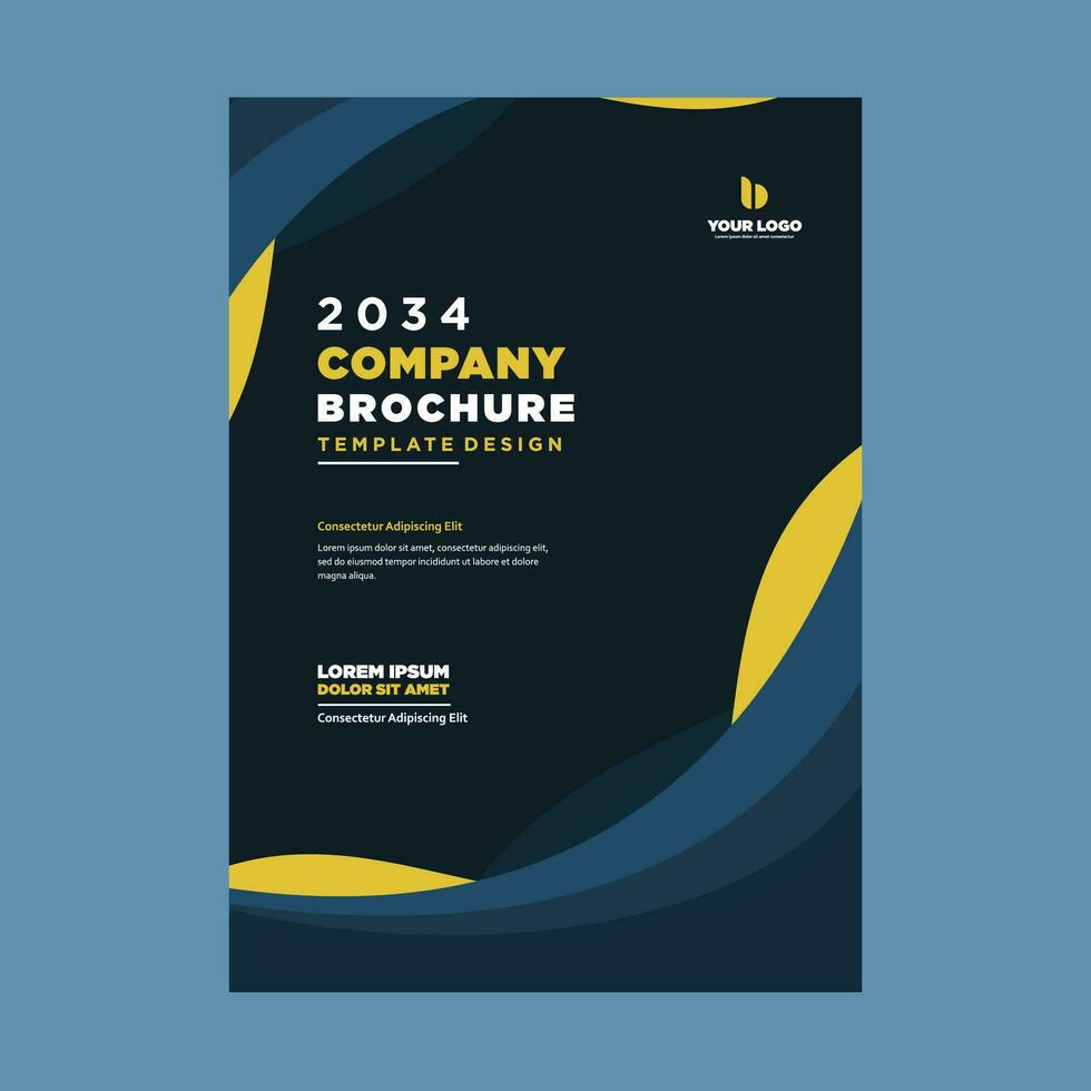 cover company profile or brochure template layout design vector