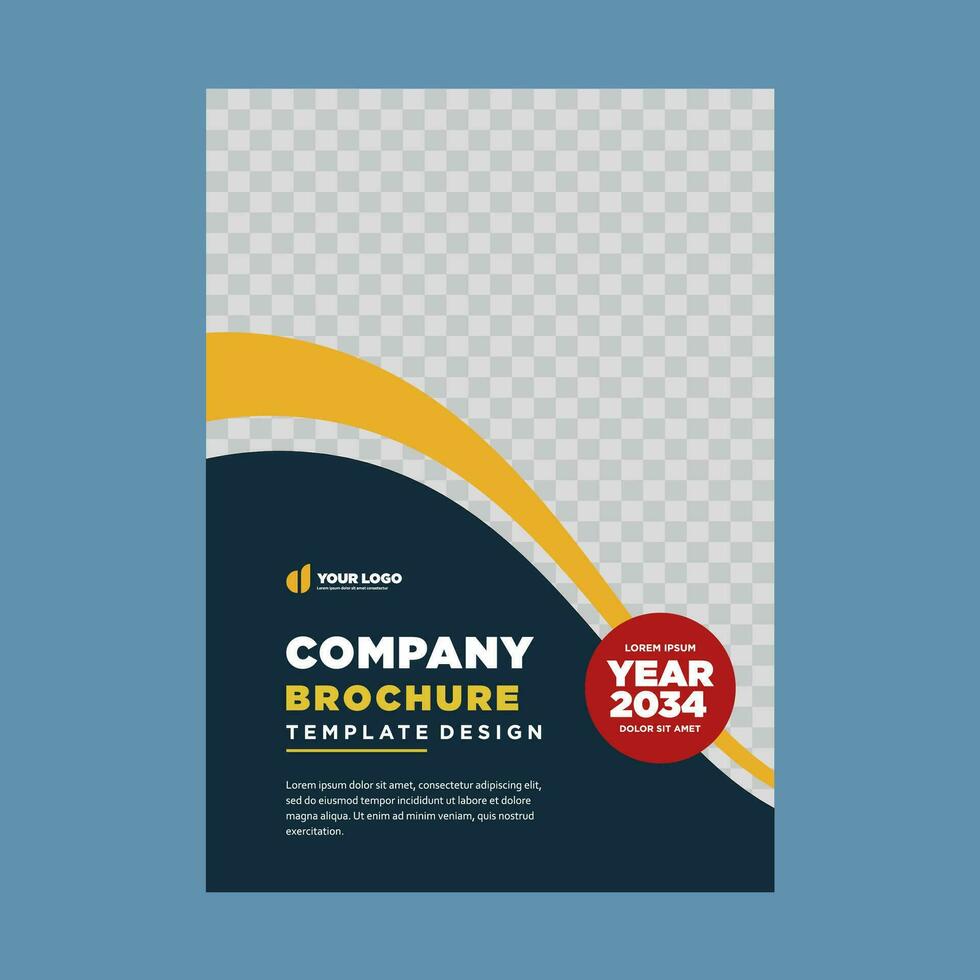 cover company profile or brochure template layout design vector