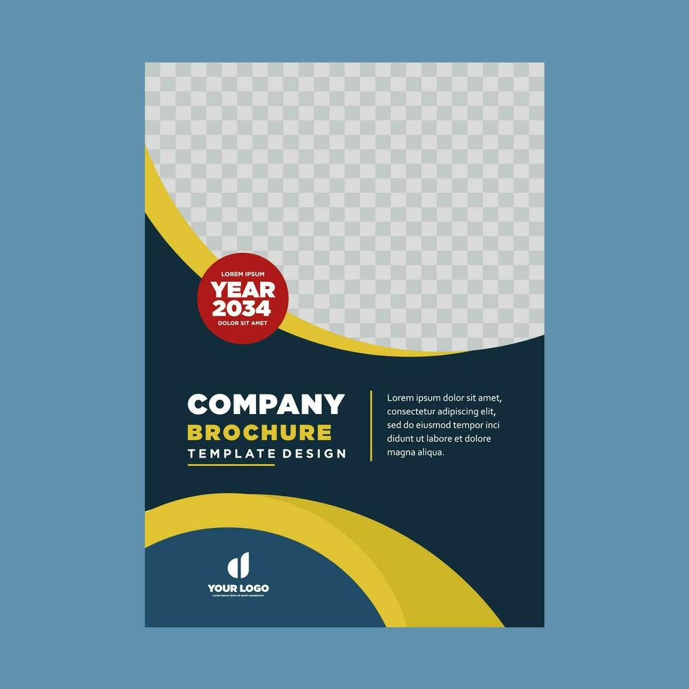 cover company profile or brochure template layout design vector