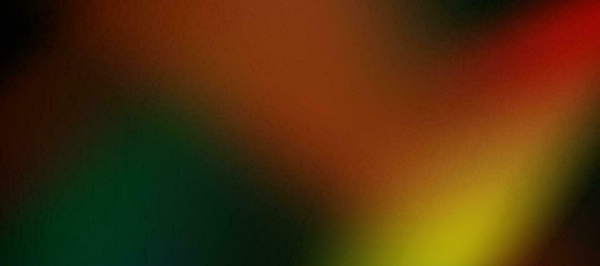 Blurred rainbow refraction overlay. Damaged photo film texture effect. Iridescent gradienton on black background. Vector abstract illustration.