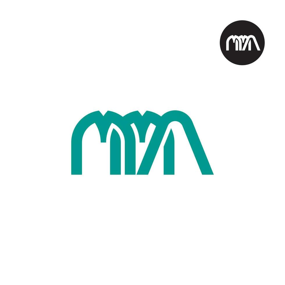 Letter MMA Monogram Logo Design vector