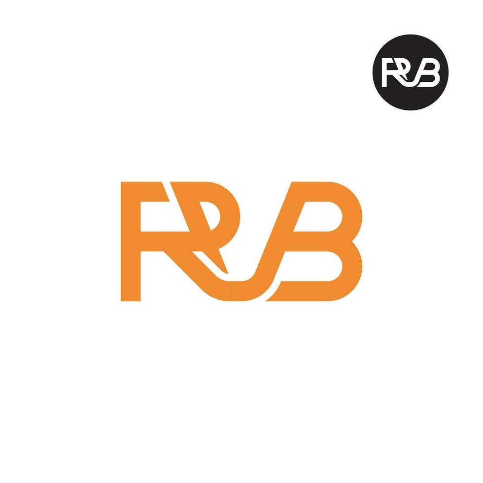 letra rvb monograma logo diseño vector