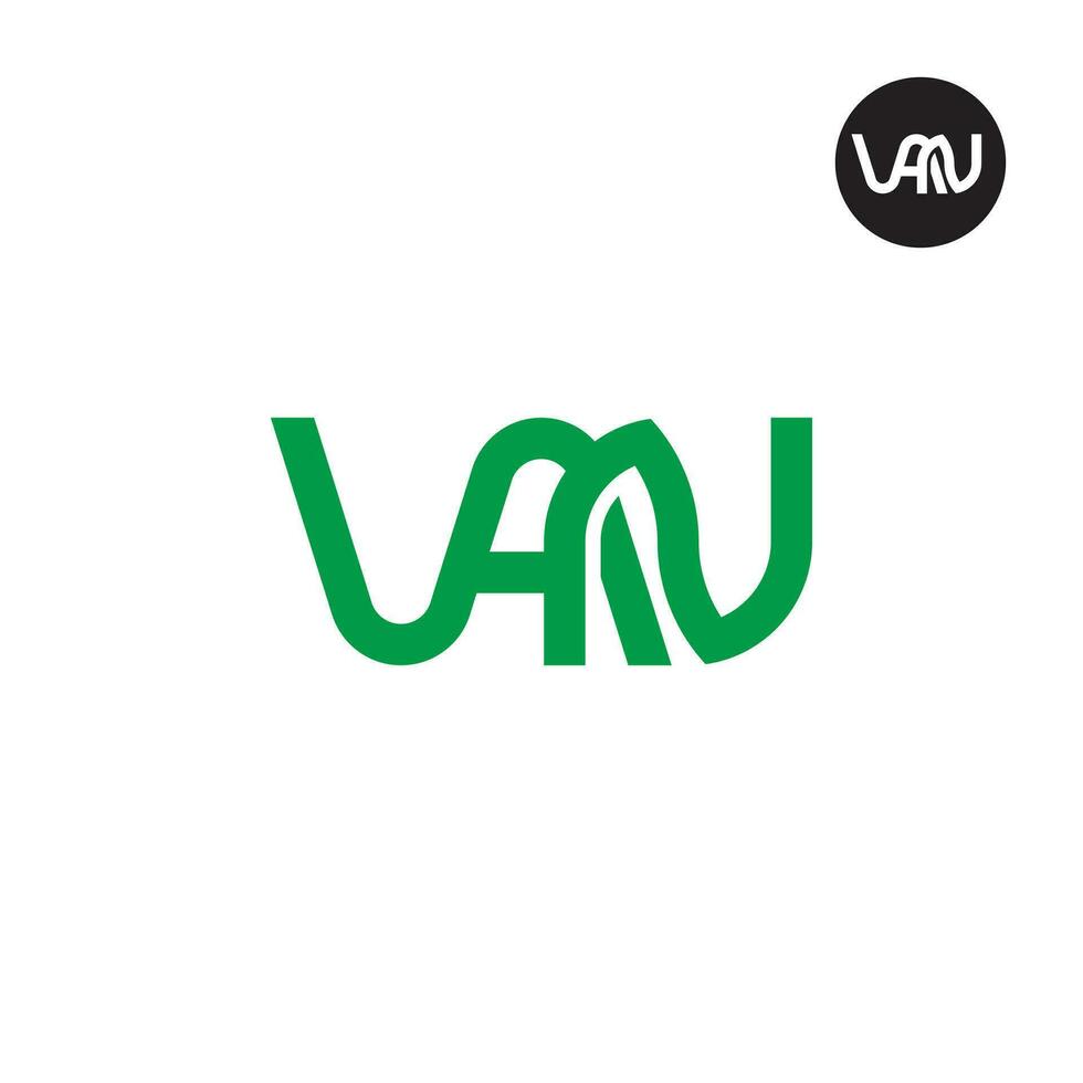 Letter VAN Monogram Logo Design vector