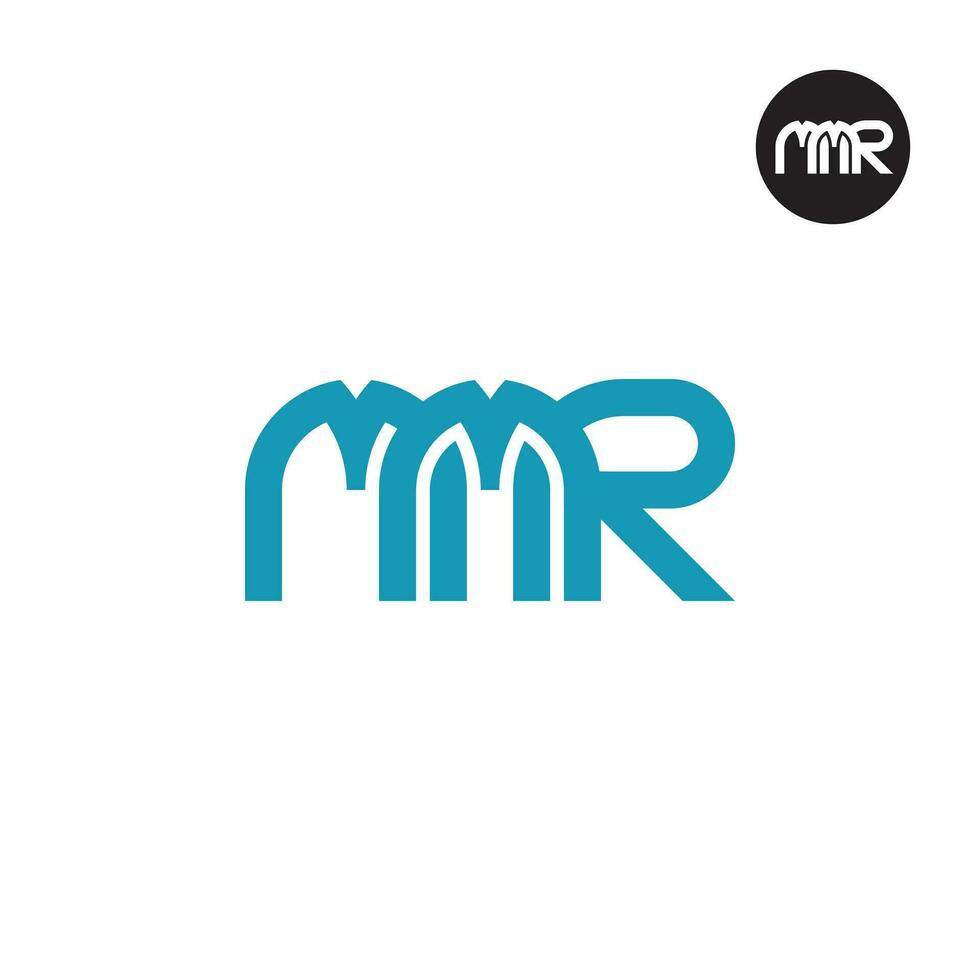 Letter MMR Monogram Logo Design vector