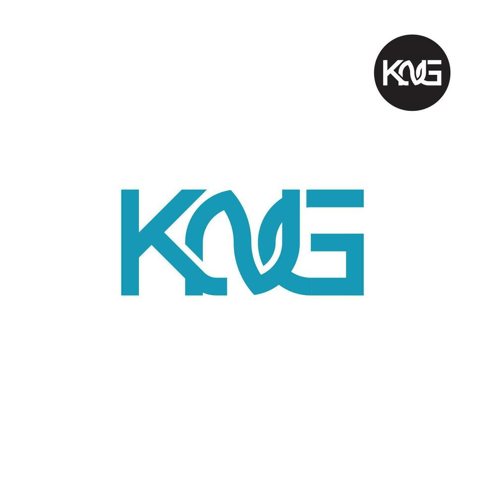 Letter KNG Monogram Logo Design vector