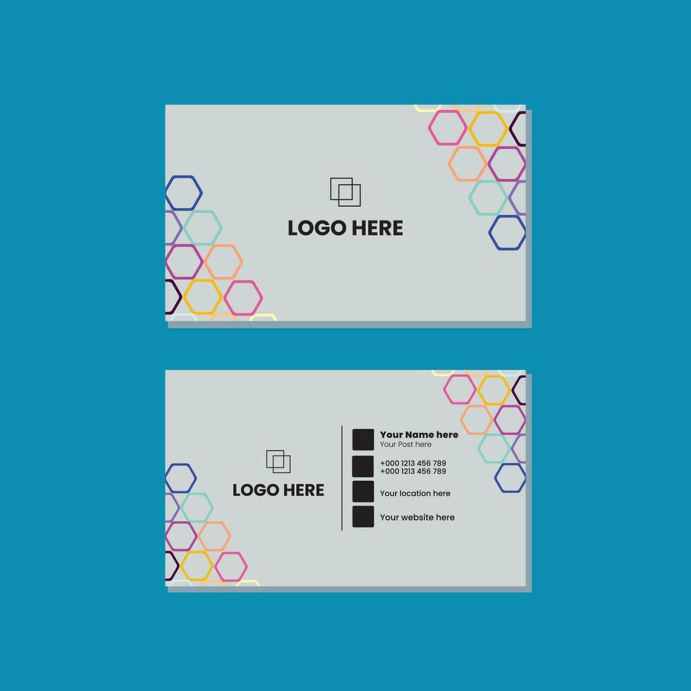 Business Card Design vector