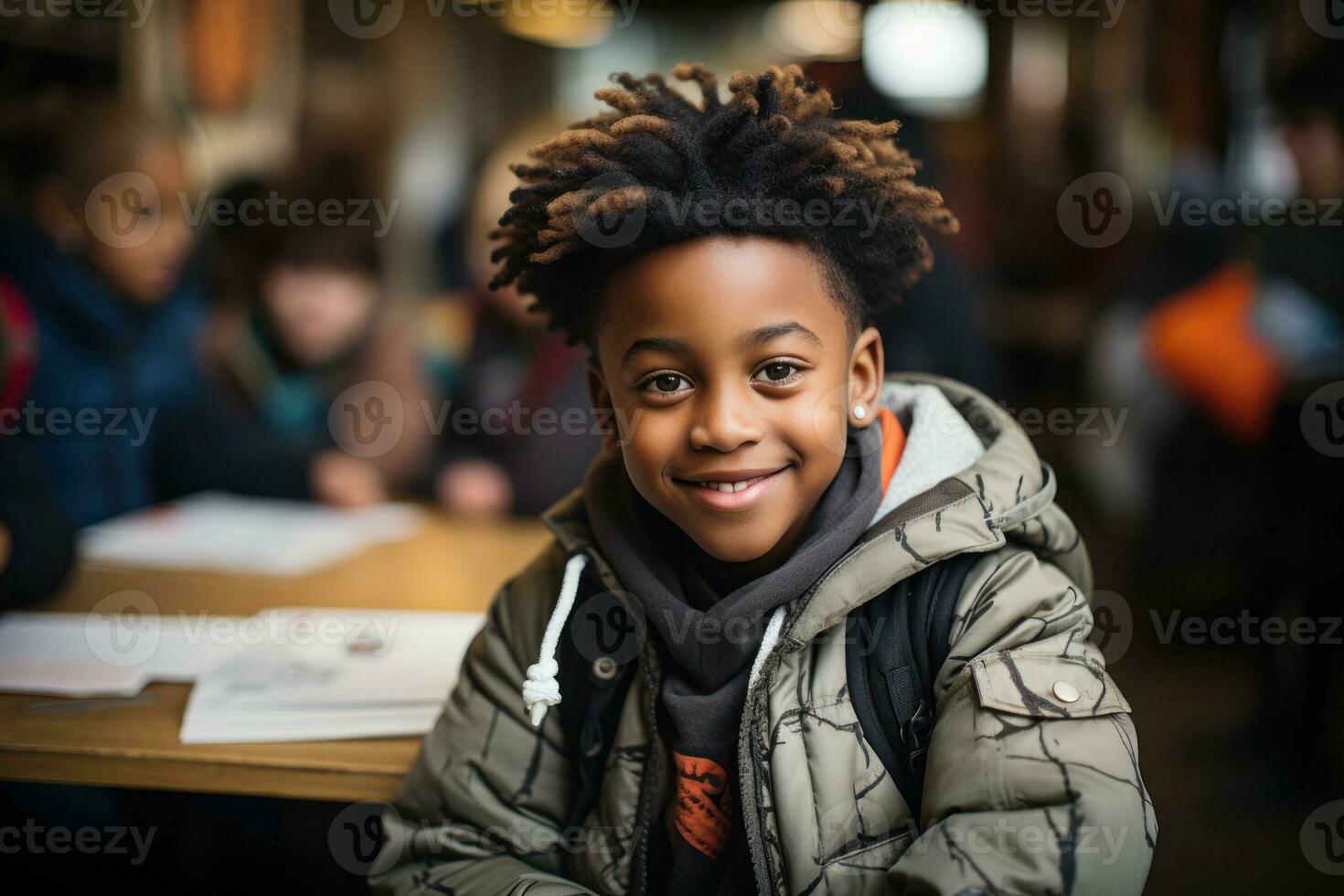 ai generado estudiante disfruta salón de clases hora deportivo un alegre sonrisa, educativo imagen foto