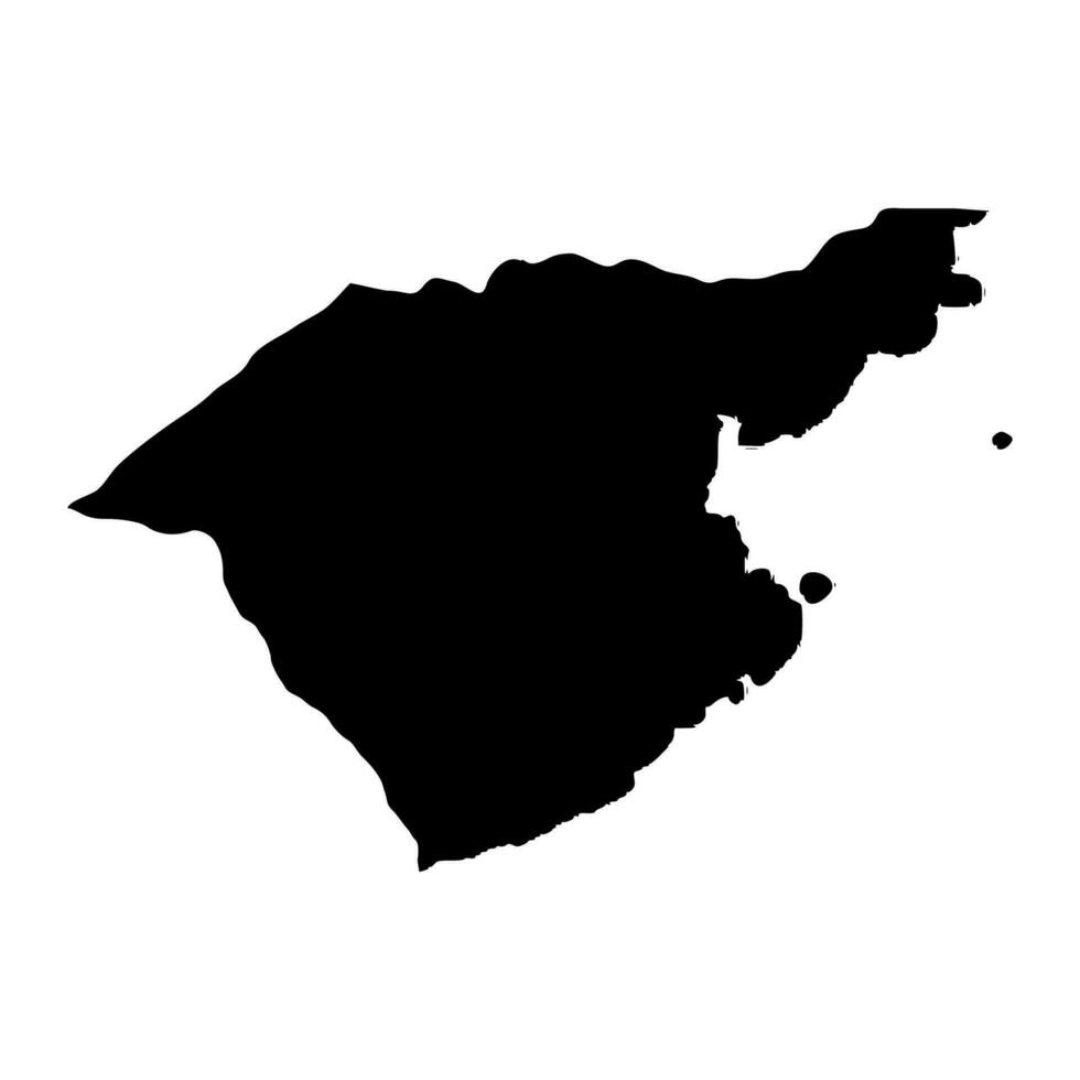 grandioso Puerto distrito mapa, administrativo división de mauricio vector ilustración.