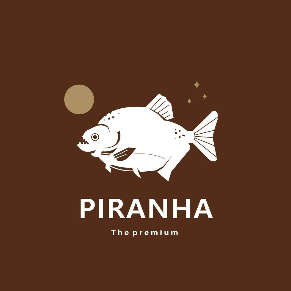 wütender Piranha-Fisch-Cartoon-Aufkleber 5358601 Vektor Kunst bei Vecteezy