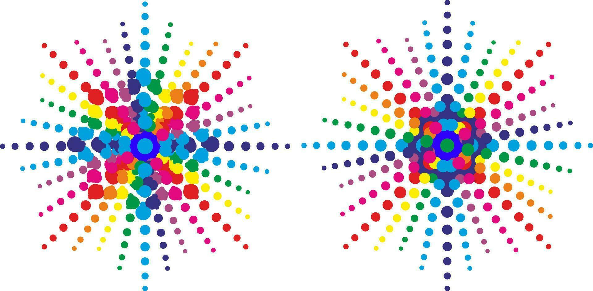 Icon of colored dots making a beautiful composition. Modern color texture with futuristic concept vector