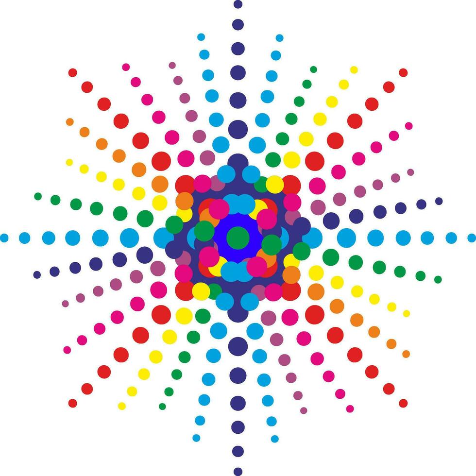 Icon of colored dots making a beautiful composition. Modern color texture with futuristic concept vector
