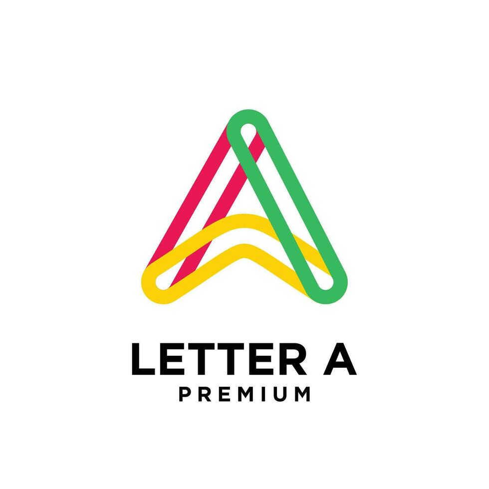 un letra resumen logo diseño ilustración vector