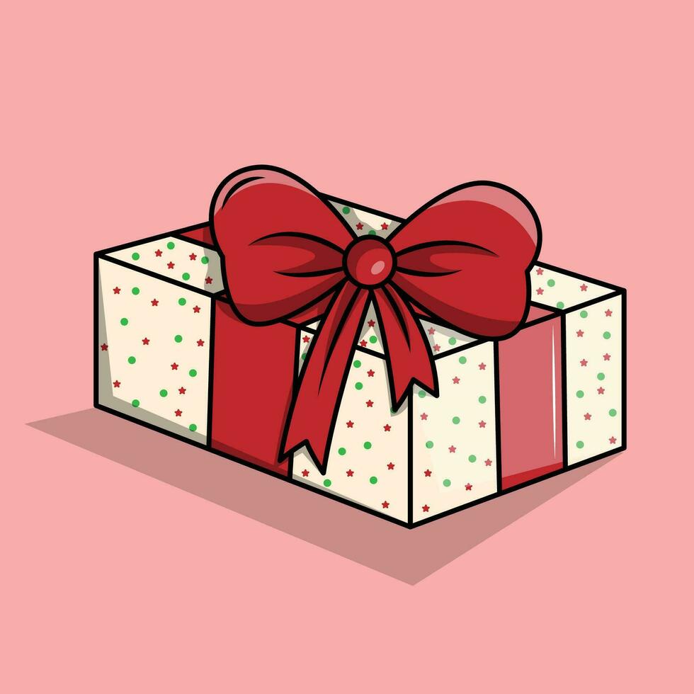 especial regalo caja Navidad vector