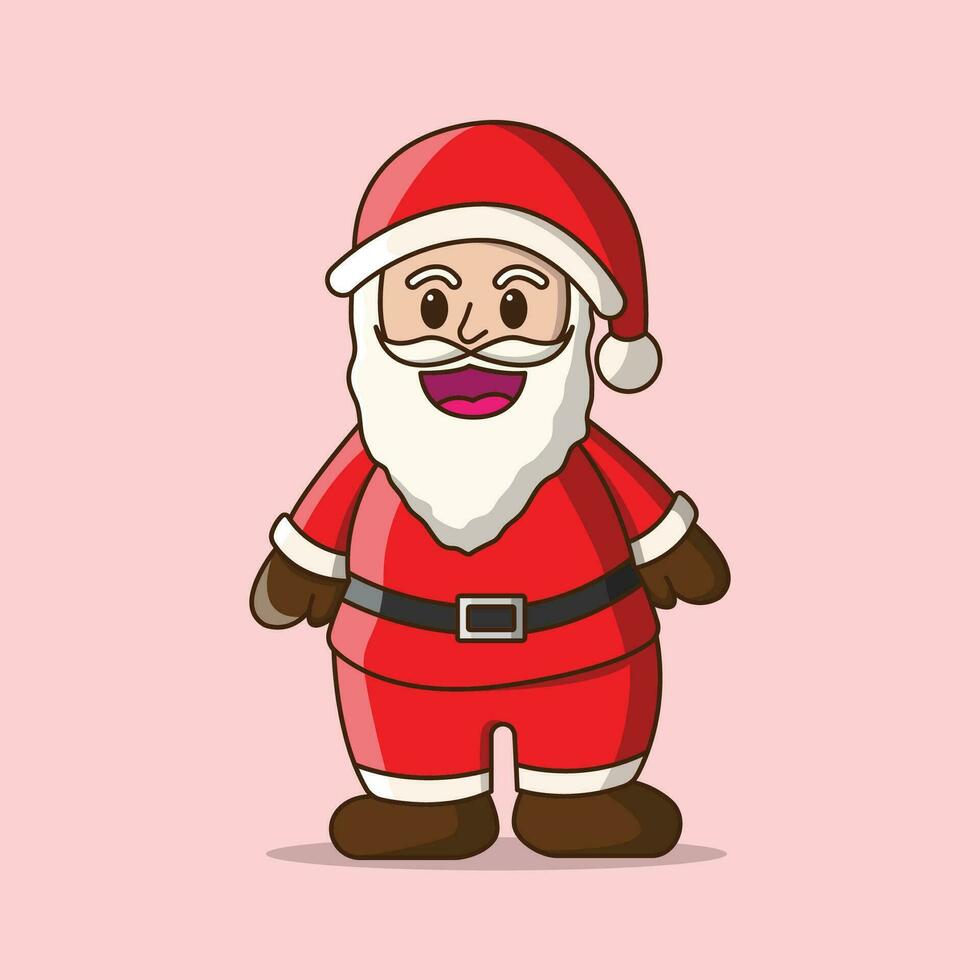 pequeño Papa Noel linda vector