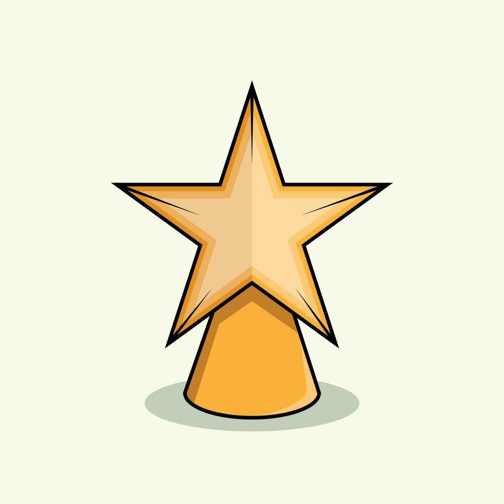 Christmas Star Top Tree vector