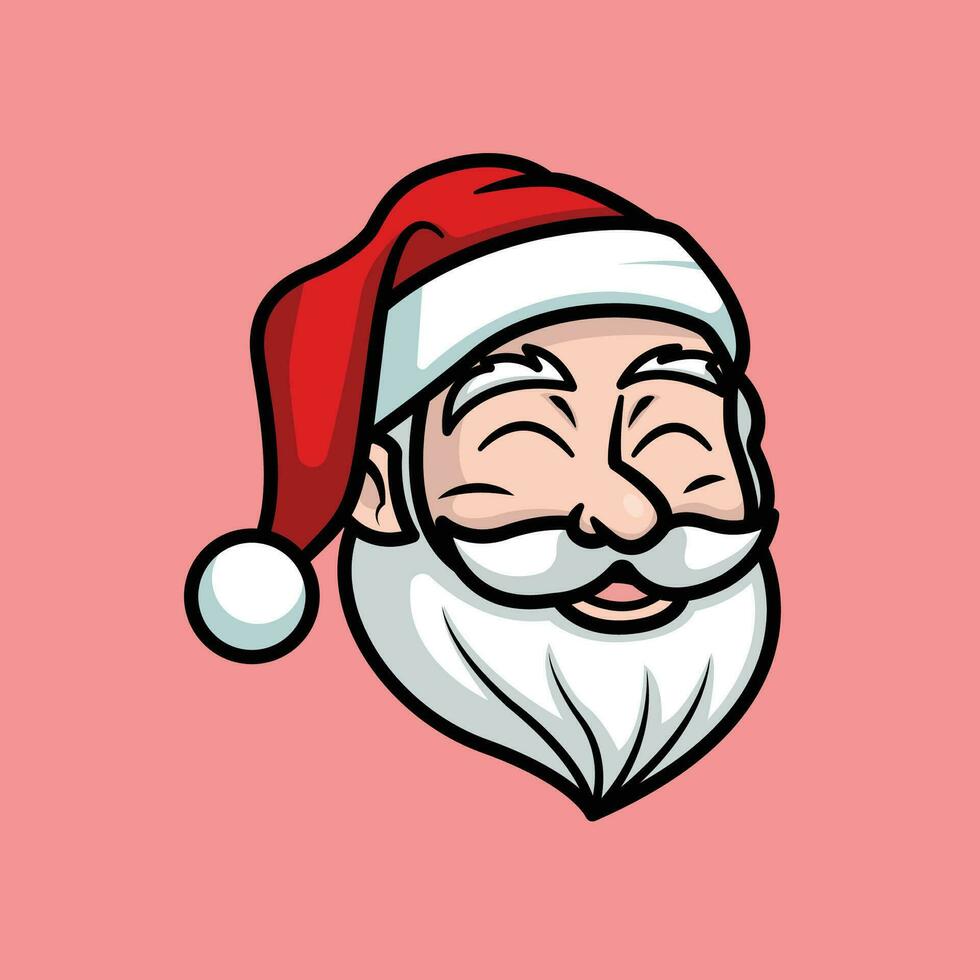 Happy Santa Face vector